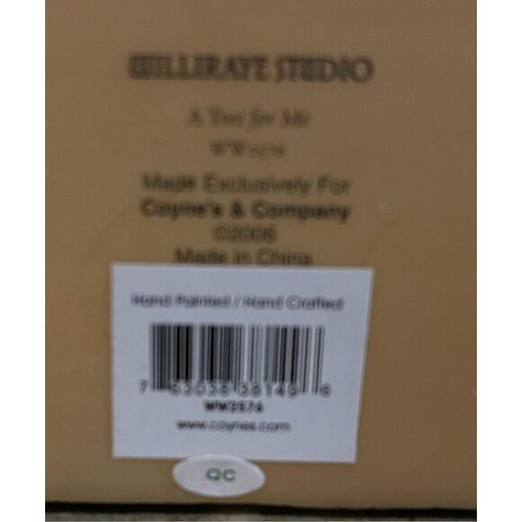 Williraye Studio 2006 “Tree for Me” Winter Snowman Wagon Dog Bells Birds WW2576 - Picture 6 of 15